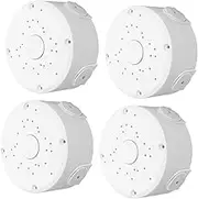 SHINEOFI 4Pcs Junction Box for Security Cameras Ceiling Mounted Electric Wire Holder Concealed Cable Organizer for Outdoor Electrical Protection