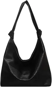 [MININAI] Vintage Slouchy Shoulder Hobo Bags for Women Trendy Soft PU Leather Clutch Purse Totes Handbags