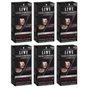 6x Schwarzkopf LIVE Salon Permanent Hair Colour 3-99 Deep Violet - FREE POST Mak