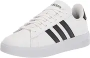 [adidas] Women's Grand Court 2.0 Tennis Shoe, FTWR White/Core Black/Core Black, 7