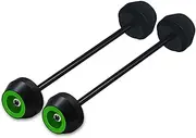 Motorbike Frame Sliders For B┐MW S1000R S1000RR S1000XR S 1000R/RR/XR Motorcycle Front & Rear Wheel Fork Axle Sliders Cap Crash Falling Protector Kit (Color : Green)