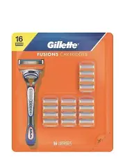 16 Gillette Fusion 5 Men's 5-Blade Razor Cartridges Fits All Fusion5 Handles NEW