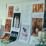 ✯❐客製化 掛布 背景布 小眾韓系婚禮照片牆 寫真 迎賓大海報 背景布訂製 舞臺婚慶 結婚列印