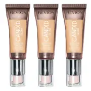 Revlon Photoready Candid Moisture Glow Foundation - 210 Natural Ochre x3