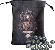 6 Pcs Oracle Card Bag, Velvet Storage Bag for Tarot Cards - Fabric Gift Bags 5.12 x 7.09 Inches Small Size with Capricorn Pattern, Tarot Card Bag