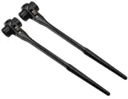 2 Pack Hexagon Scaffold Quick Wrench 19mm/22mm Ratchet Spanner Ratcheting Socket