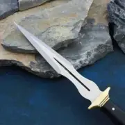 Werzalit Handle, Handmade Dagger Knife With Belt Sheath Athame Knife, 11.6'' Ful