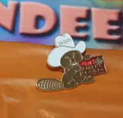 Vintage Calgary Eager Beavers Metal Pin