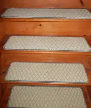 13 Step 9'' x 32'' + Landing 28'' x 32'' Tufted carpet Wool Stair Treads .
