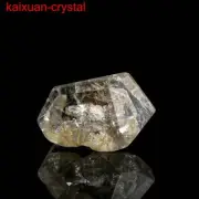 12Ct 100% Natural Rutile Flowers & Phantom Quartz Crystal Pendant Polished --305