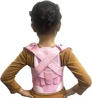 Corrector Back Support Children for Correction Upper Clavicle Brace, Kyphosis, Chest Slouching and Humpback, Improving,Pink-Large,Pink-Large