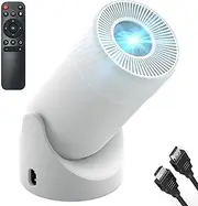 AOC Mini Projector with WiFi and Bluetooth, Portable Projector Full HD 4K Support with 180° Rotation Adjustment, 8000 lumen, 220 ANSI,Vertical Auto Keystone Correction, Home Projector for Phone/Laptop
