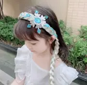 Frozen Elsa Faux Hair Head Band Elastic (Girls Gift)
