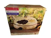 Philippe Richard Kensington Garden Enamel Covered Buffet Server 10" New In Box