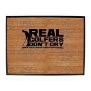 Oob Real Golfers Dont Cry When They Line Up Their Forth Putt - Funny Novelty Doormat Man Cave Floor mat