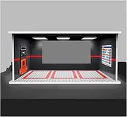 1:18 Multi-Parking Garage Parking Scene Lighting Simulation Parking lot Display Ornaments for Diorama Parking Lot Display(C10-180-303 Three Parking Spaces)