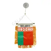 Belarus Mini Banner / Belarus Flag / Double Sided Belarus Car Window Flag