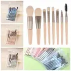 Set of 8 Soft Bristle Make Up Brushes Foundation Brush Makeup Beginners