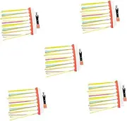 YARNOW 5 Sets Cycling Bike Flag Fiberglass Pole Safety Flags on Stick for Ages