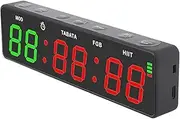 Gym Timer, Small Portable Gym Timer Clock Workout Interval Timer with Stopwatch, Fitness Digital Timer for Home Garage Boxing