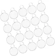 TEHAUX 200pcs Key Tags Metal Key Ring Labels Round Aluminum Tags