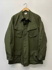 NOS Jungle Fatigue Shirt / Rip-Stop, Size Large/Long, US Army, Dated 1969. T-87