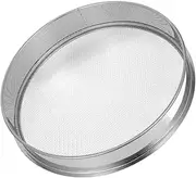 Toyvian Stainless Steel Soil Sifter Gardening Sieve for Efficient Sifting of Stones Lightweight Manual Tool for Gardeners Essential Planting Utensil