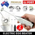 Electric Mini Foamer Egg Beater Stirrer Whisk Milk Frother Kitchen Mixer Tool AU