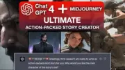 ChatGPT Midjourney Prompts Generator Action Story Creator AI Graphic Novel