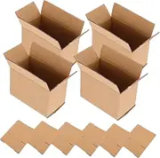 MAGICLULU Small Corrugated Cardboard Boxes 10pcs Corrugated Mailer Shipping Boxes