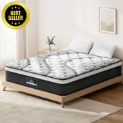Double Mattress 32cm Pocket Spring Euro Top Medium Firm Foam Bed in Box