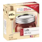 Kerr Regular Mouth Mason Canning Jar Lids Full Case (24 Box 288 Lids)
