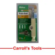Whitco Patio Bolt white/black/silver/primrose/mahogany