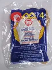 Vintage 1999 Sealed #4 McDonalds Spunky the Cocker Spaniel Ty Beanie Unopened