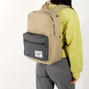 【Herschel】Pop Quiz 大型 黑混灰 黑色 帆布底 防潑水 筆電夾層 大學 書包 學生 男生 女生 背包 後背包