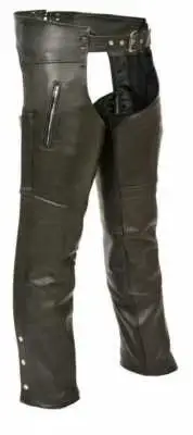 Milwaukee Leather Men's Zippered Thigh Pocket Chaps ML1190