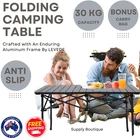 Lightweight Portable Folding Camping Table Aluminum 30kg Capacity Outdoor Picnic