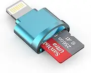 Micro SD Card Reader for iPhone,Lightning to Micro SD/TF Adapter,[Apple MFi Certified] Memory Card Reader for iPhone & iPad,Supports iOS 13 & exFAT/FAT32,Perfect for iPhone 14 13 12 11 8 7 6 Expansion