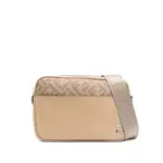 [Fendi] Fendi Monogram-panel Leather Messenger Bag ONE SIZE NEUTRALS