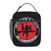 i1869 HK Firearms Heckler And Koch Logo Insulated Lunch Tote Bag Portable Thermal Cooler Bento Box Kids School Children swg3101