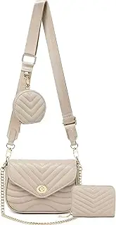 [JEEHAN] Shoulder Bag for Women Y2k Small Black Purse Ladies Clutch Purses Crocodile Pattern Purse with Zipper