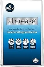 AllerEase Maximum Pillow Protector, Standard/Queen - 2 Pack