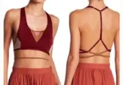 *One Teaspoon Mayflower Bralette Merlot Red Medium New with Tags