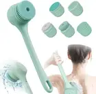Electric Body Brush Back Scrubber for Shower, Ipx7 Waterproof Back Scrubber for