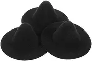 NAMOARLY 3Pcs Miniature Witch Hats for Halloween Craft Projects Handicraft Doll Accessories Party Favors DIY Decorations for Pets and Cosplay Dolls