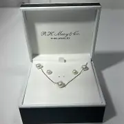 R.H. Macy & Co. Fine Jewelry Women's Sterling Silver Necklace And Earring Set