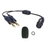 XLR Aviation Headset Adapter for General Aviation Headset