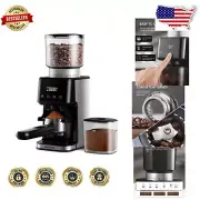 Touchscreen Espresso Grinder with Precision Timer for Home Brewing Excellence
