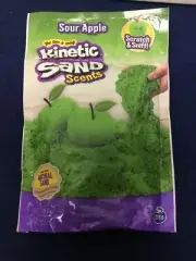 Kinetic Sand Scents Sour Apple 8 Oz Bag Scratch & Sniff Made with Natural Sand