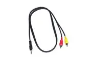BravoPro AP2411-01 1M 3.5mm TRS Stereo Jack Plug to 2x RCA Plugs